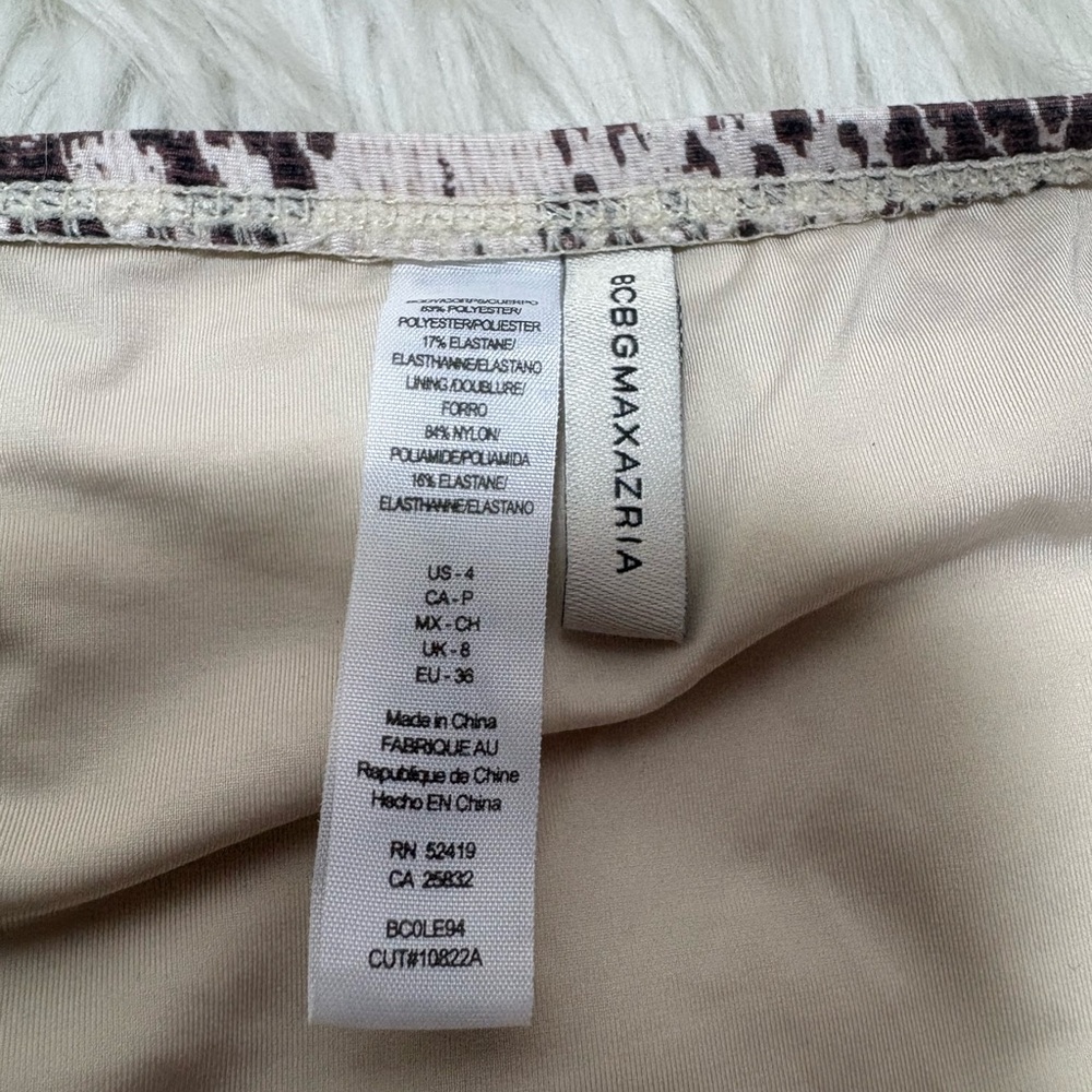 BCBGMAXAZRIA Snakeskin Print Bikini Bottom - Picture 6 of 8